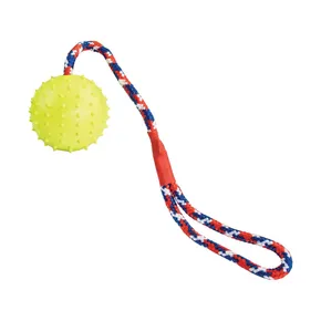Piłka do rzucania z twardej gumy naturalnej 7/39 cm, na linie, HipHop